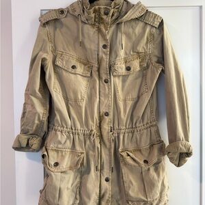 Aritzia Talula tan canvas jacket XS